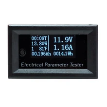 1 шт. 7в1 OLED Многофункциональный DC 100 в 10A Мини Цифровой тестер напряжения тока мощность энергии Ватт метр мультиметр Амперметр Вольтметр