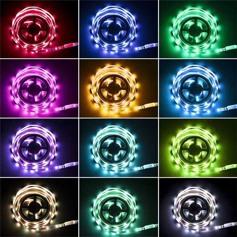 USB Led Strip Rgb Controller Backlight Length 7.87in (2.4M) Suitable for 40-65 feet hd TV 16 Colors Luces Led Decoracion 40SEP035