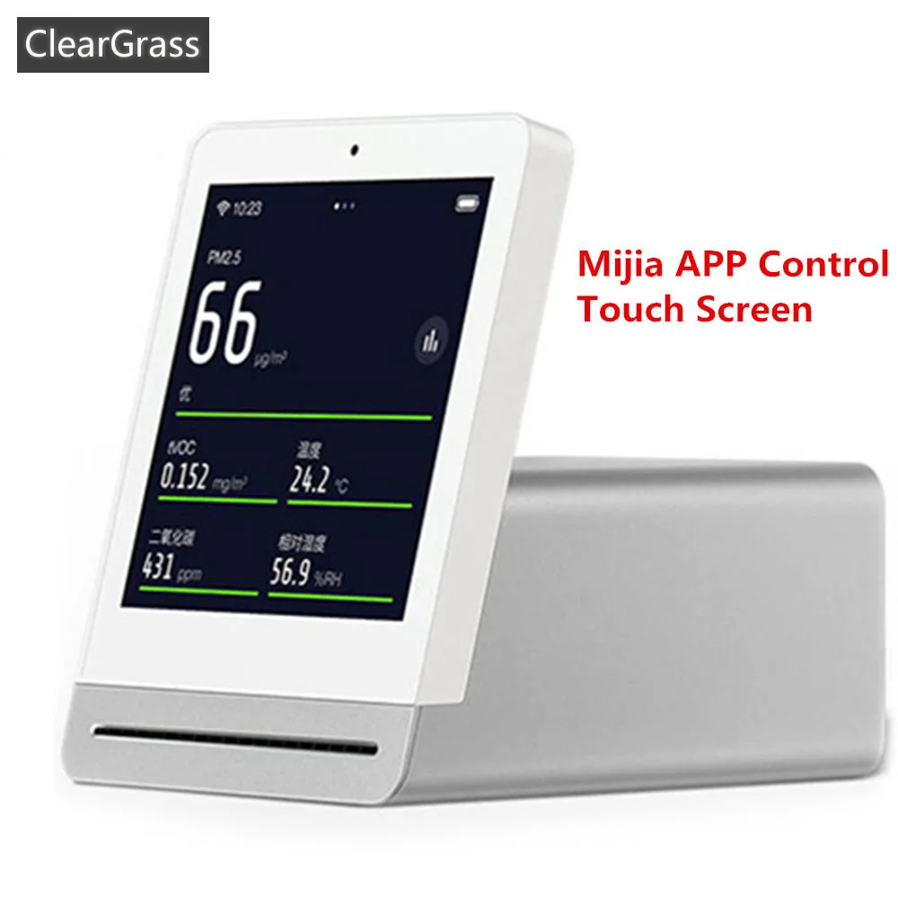 Qingping ClearGrass Air monitor Retina Touch IPS Screen Mobile Touch Operation Indoor Outdoor Clear Grass Air Detector