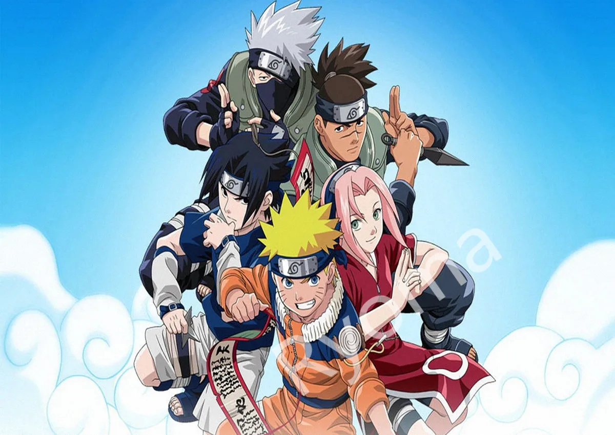 Постер Naruto Винтаж Классический Аниме Мультфильм крафт бумага плакат живопись