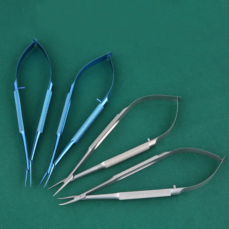 Titanium alloy surgical microscopy needle holder stainless steel elbow needle holder ophthalmic instruments surgical tools
