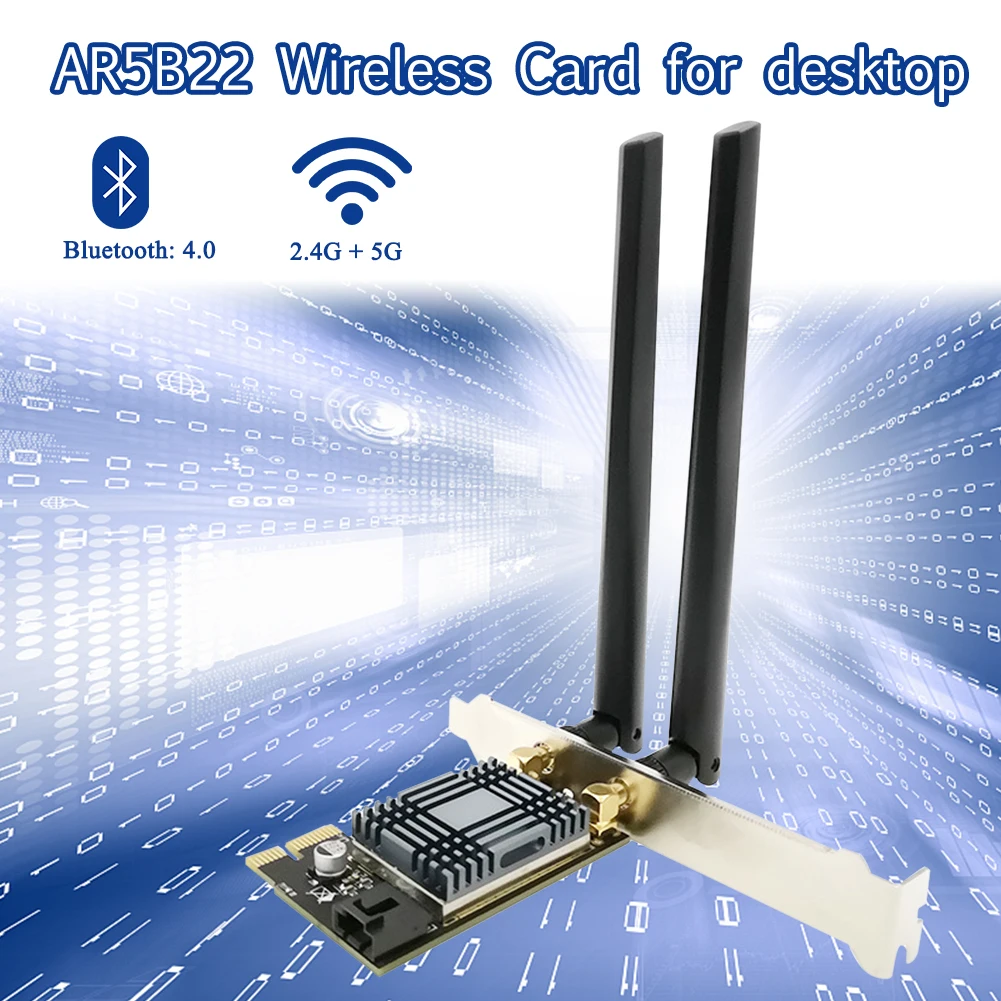 N1202 AR5B22 2 4G Телефон компьютерные игры Pcie для настольного ПК беспроводная Wi Fi