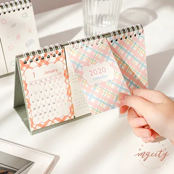 

Calendar 2020 Simple Cute Desk Calendar Schedule Agenda Decoration Daily Monthly Planner Stationery School Office Supplies