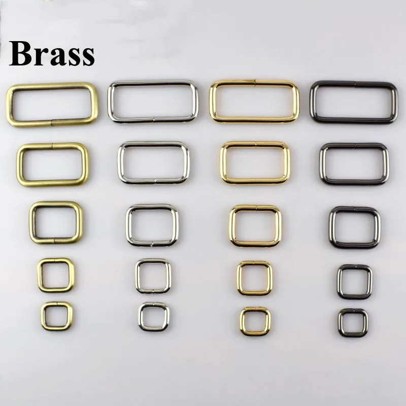 F4-5-brass Meetee 15-38 мм металлическое уплотнительное кольцо с пряжкой, застежка, веб-ремень, рюкзак, сумка, обувь, одежда, воротник, шитье, сделай сам, кожаное ремесло - Цвет: F4-5-brass