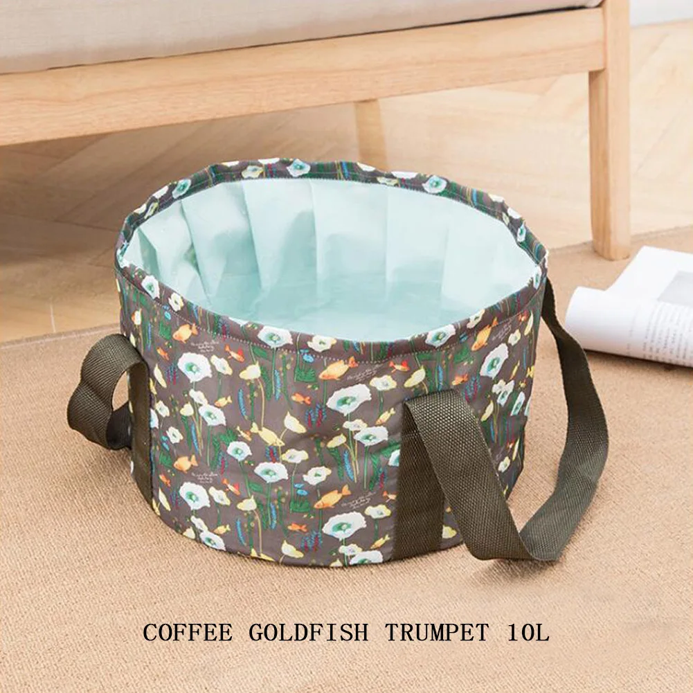 SC Foot Bath Foldable Basin Bucket Shape Portable Unique Basin For Travel Waterproof - Цвет: SC
