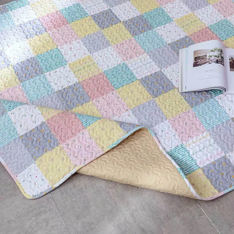 Хлопковый детский коврик для ползания, игрушка, ковер, детская комната, подушка, спальня, гостиная, украшение, одеяло, детский игровой коврик