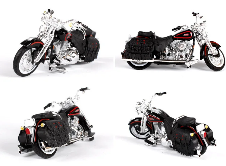 Maisto 1:18 Harley Davidson 1998 FLSTS Heritage Springer мотоциклетные металлические модельные игрушки для детей подарок на день рождения Коллекция игрушек