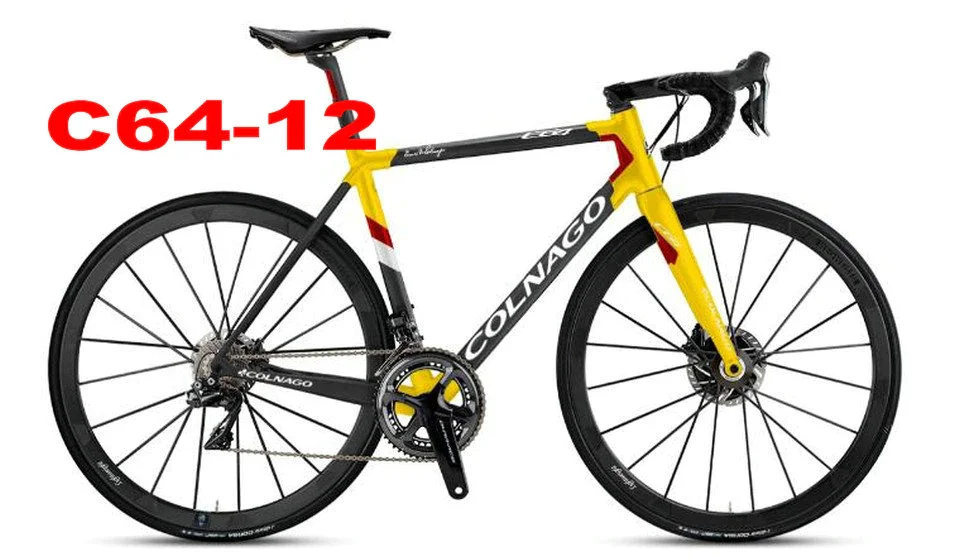 Много новых моделей Colnago C64 полный Карбон T1100 рама для шоссейного велосипеда матовая/глянцевая набор углеродных велосипедов размер 48/50/52/54/56 см - Цвет: Светло-желтый