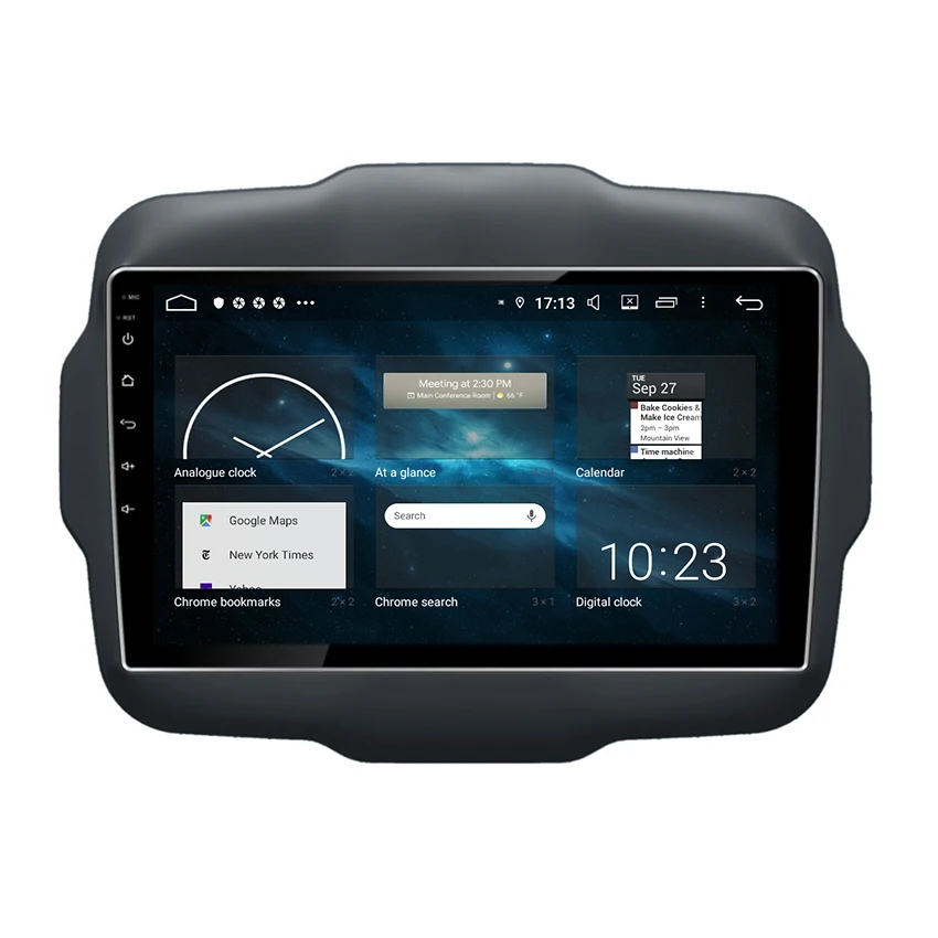 Best For JEEP Renegade 2016-2017 Android 9.0 with DSP car reversing image car navigation device HD Car DVD Multimedia Player Stereo 2