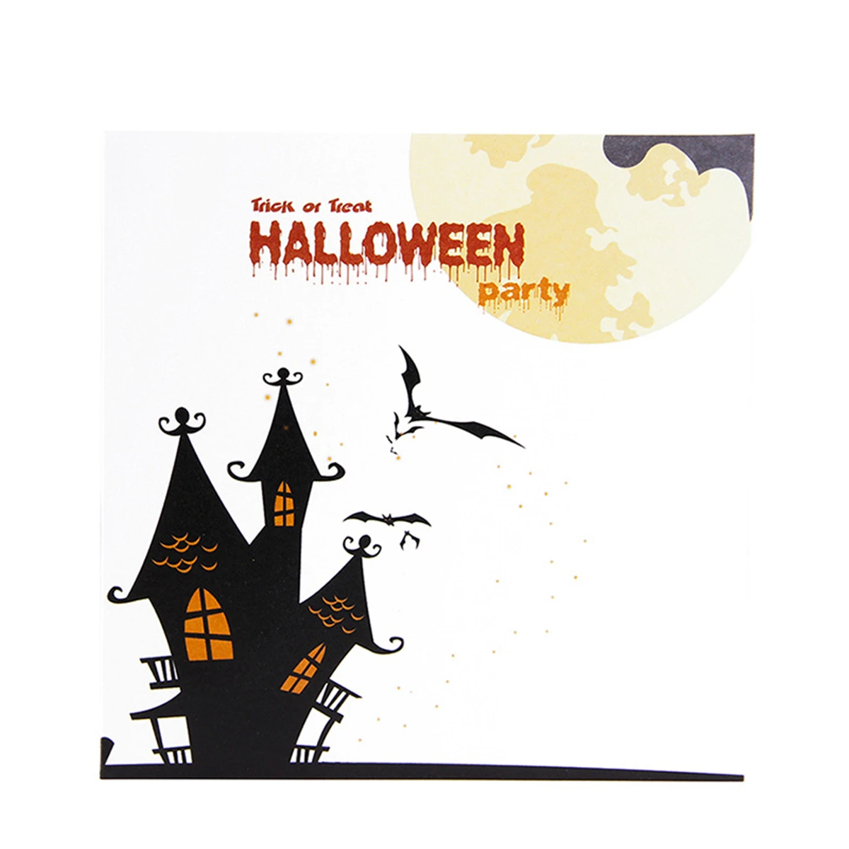  2019 Halloween Ghost Pumpkin Spider Bat Business Invitations Laser Cut 3D POP UP Greeting Folded Ca - 4000089940036