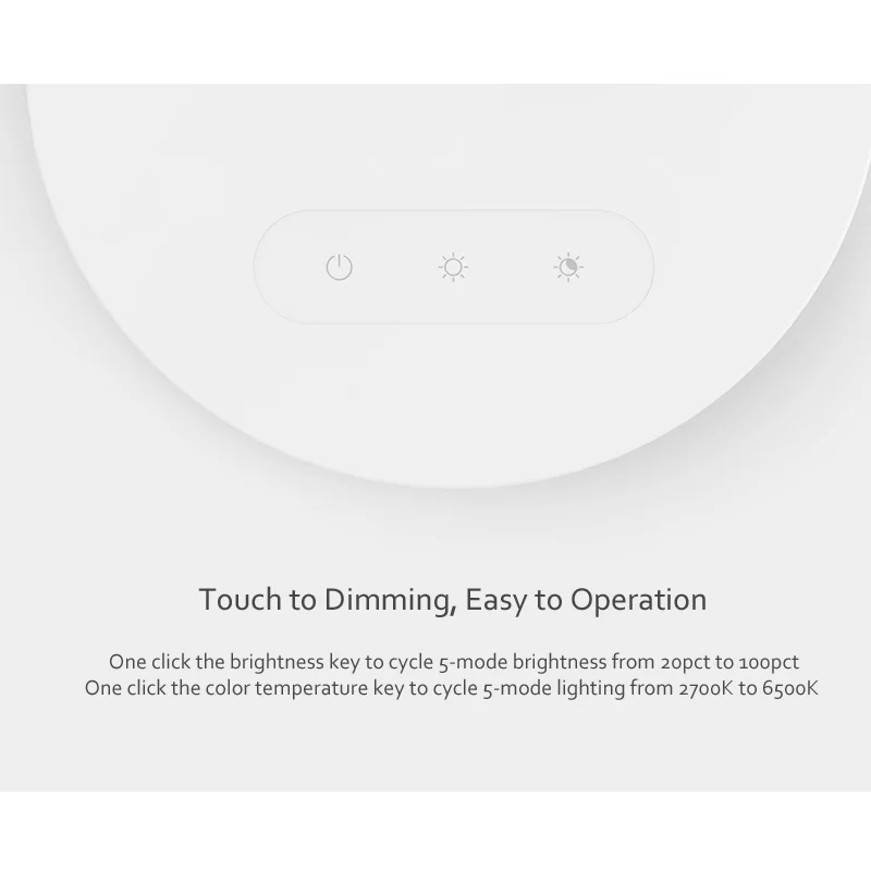 Yeelight светодиодный настольный светильник смарт лампа складной сенсорный