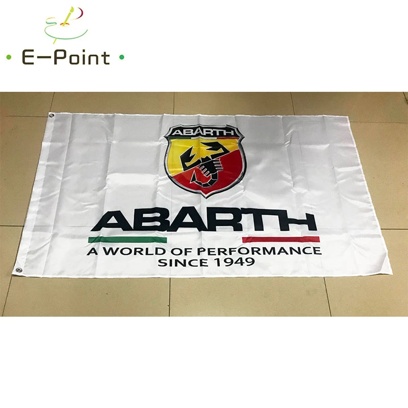 Италия автомобиль Abarth флаг 2ft * 3ft (60*90 см) 5ft (90*150 Размеры рождественские украшения