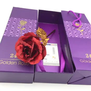 

2020 Colorful Valentine'S Day Creative Gift Foil Plated Rose Gold Box Rose Lasts Forever Love Wedding Decor Lover Lighting Rose