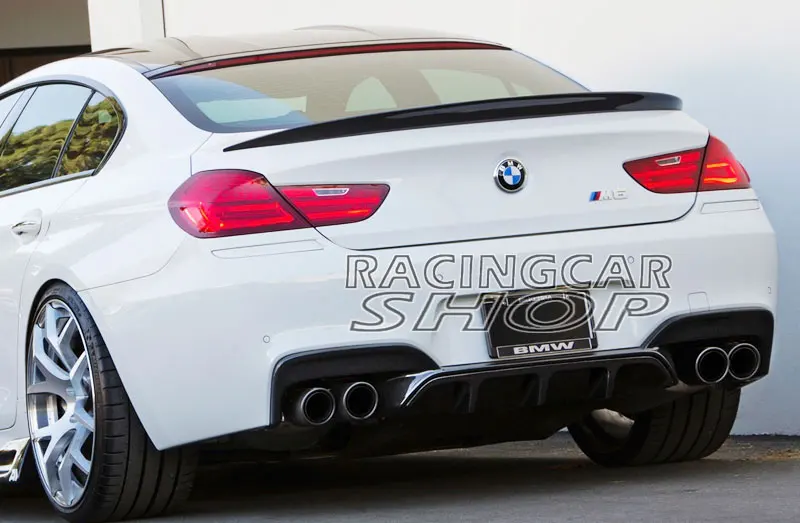 Real Carbon Fiber Rear Diffuser For BMW 6-Series F06 F12 F13 M6 M-Sport Bumper 2014UP