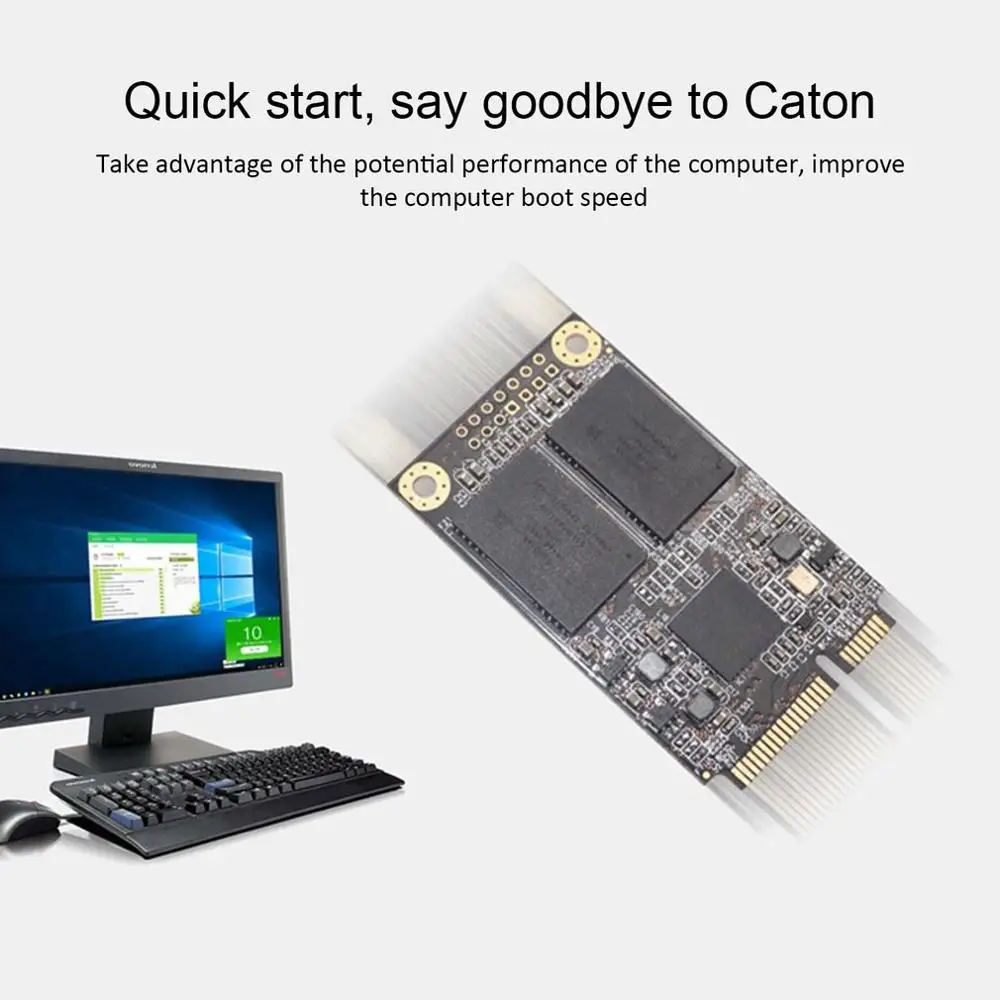 MSATA SSD 128 ГБ/256 ГБ SSD твердотельный накопитель SATA3 интерфейс Настольный Ноутбук Универсальный