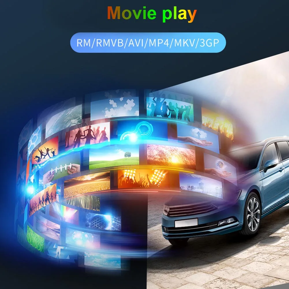 7 дюймов HD обратное изображение Aux автомобильный MP4 плеер FM радио карта вставка U диск дистанционное управление складной экран громкой связи Bluetooth
