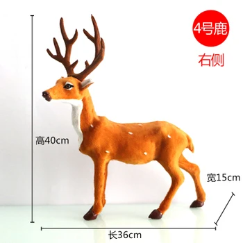 

boots Small Sika deer elk plush Animal home decoration plush toy christmas deer genuine leather crafts shoes