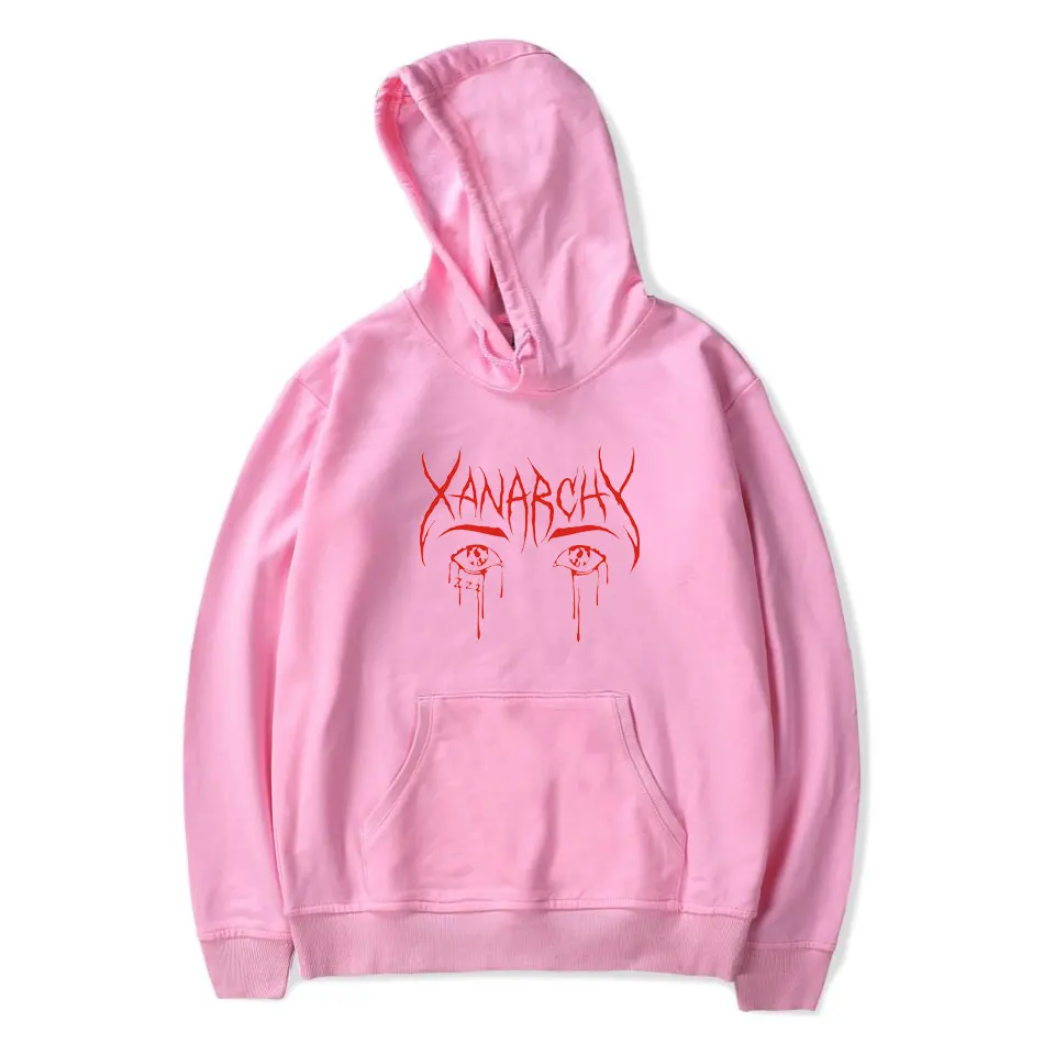 Толстовки с капюшоном Lil Xan xанархие для пар мужские и женские толстовки Осенние