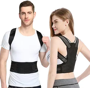 

Posture Corrector for Women & Men, Kyphosis Brace, Adjustable & Comfortable Scoliosis Back Humpback Correction Belt for Adults