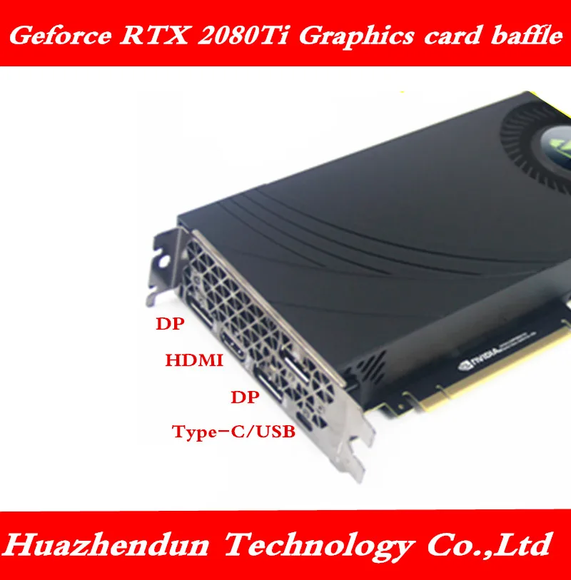 Apropriado para msi geforce rtx 2080ti placa gráfica rtx 2080 defletor dp + hdmi + dp fita usb-c + dp interface 1pcs frete grátis