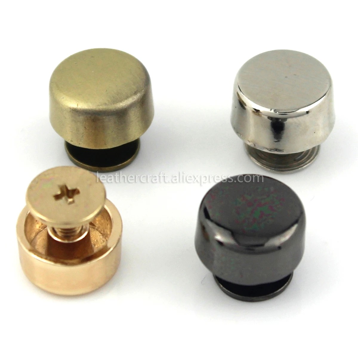 4pcs Metal Screw Back Rivets for Leather Studs Nail Garment Leather Craft Belt Wallet Bag Decoration Hardware 10mm metal rivets,leather rivets,belt strap rivets