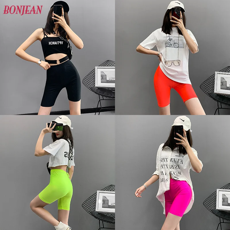 

Biker Shorts 2019 Womens Sexy Jogger Shorts Cycling Shorts Dancing Gym Biker Slim Active Sports Fashionable Casaul Streetwear