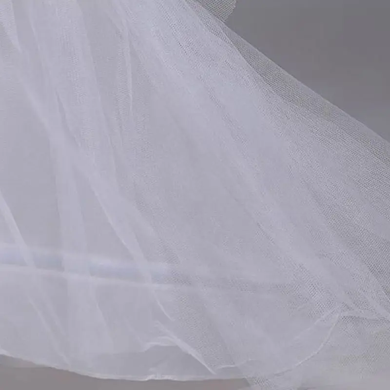 3-трехслойное трикотажное платье 2-обручи Свадебное платье с длинным шлейфом для маленьких юбка, детская юбка с эластичной резинкой на талии шнурок регулируется в форме рыбьего хвоста, без застежки, юбки