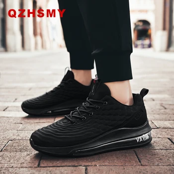

Men Running Shoes Air Mesh Knit Cushion Trainers Tennis Comfortable Sports Sneakers Outdoor Travel Walking Jogging Footwear