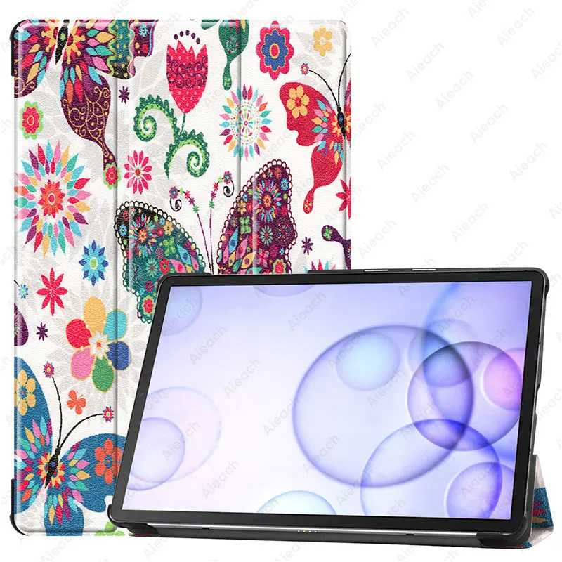 Butterfly Для samsung Galaxy Tab S6 10,5 SM-T860 SM-T865 чехол с магнитной подставкой для Galaxy Tab S6 10,5 чехол для планшета Funda Capa+ подарок - Цвет: Butterfly