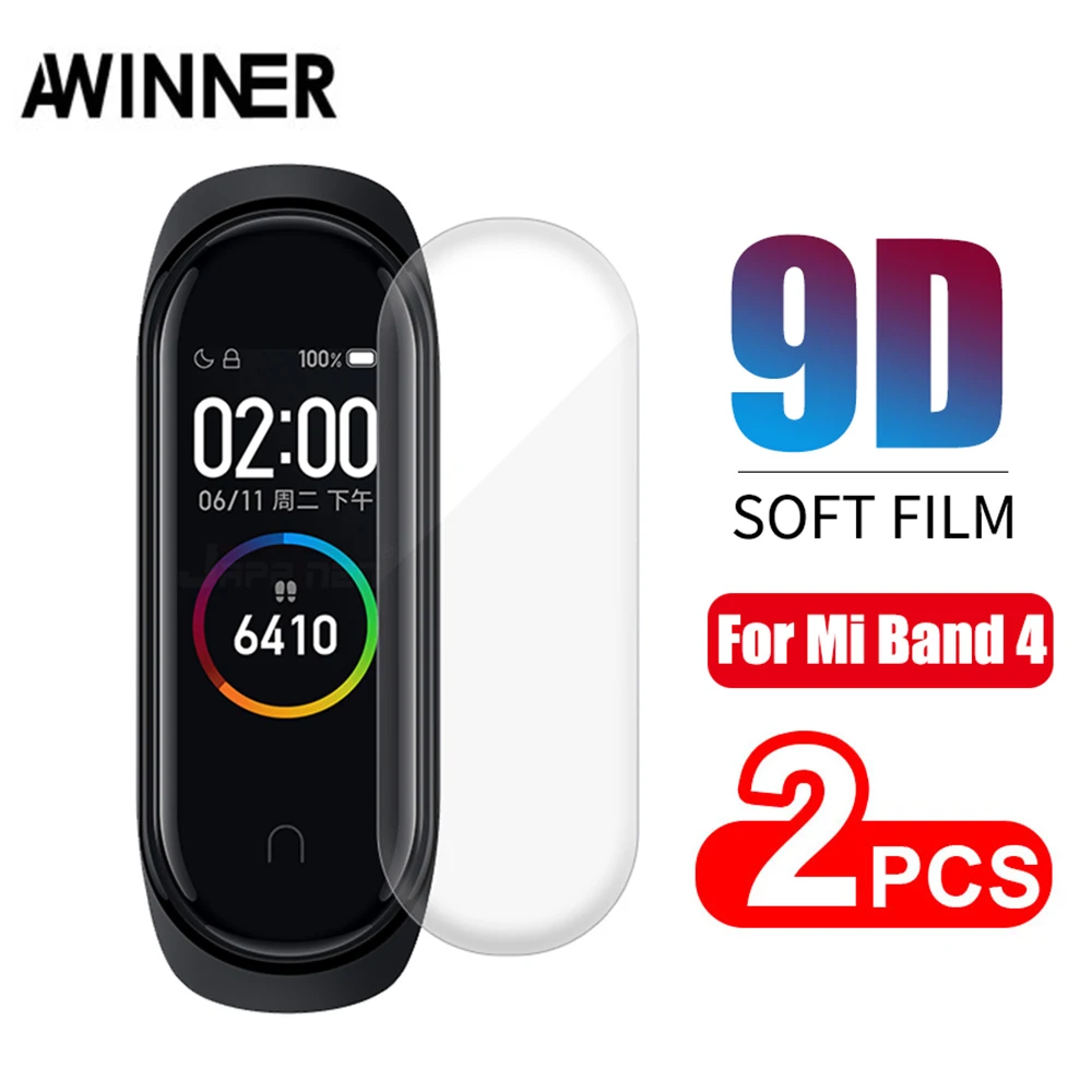 Защитная пленка mi Band 4 Pantalla для Xiaomi mi Band 4, защитная пленка mi band 4 для Xiao mi NFC mi Band 4, многоцветные пленки, 2 шт