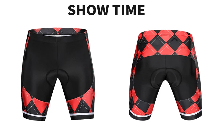 WOSAWE Men Gel Padded Anti Slip Cycling Shorts Downhill MTB Road Bike Shorts Red Bicycle Bermuda Ciclismo Ropa Ciclismo Tights