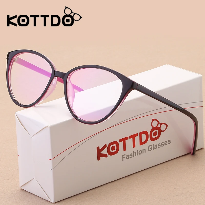 Women Cat Eye Eyeglasses Men Myopia Optical Glasses Frame Computer Transparent Frame