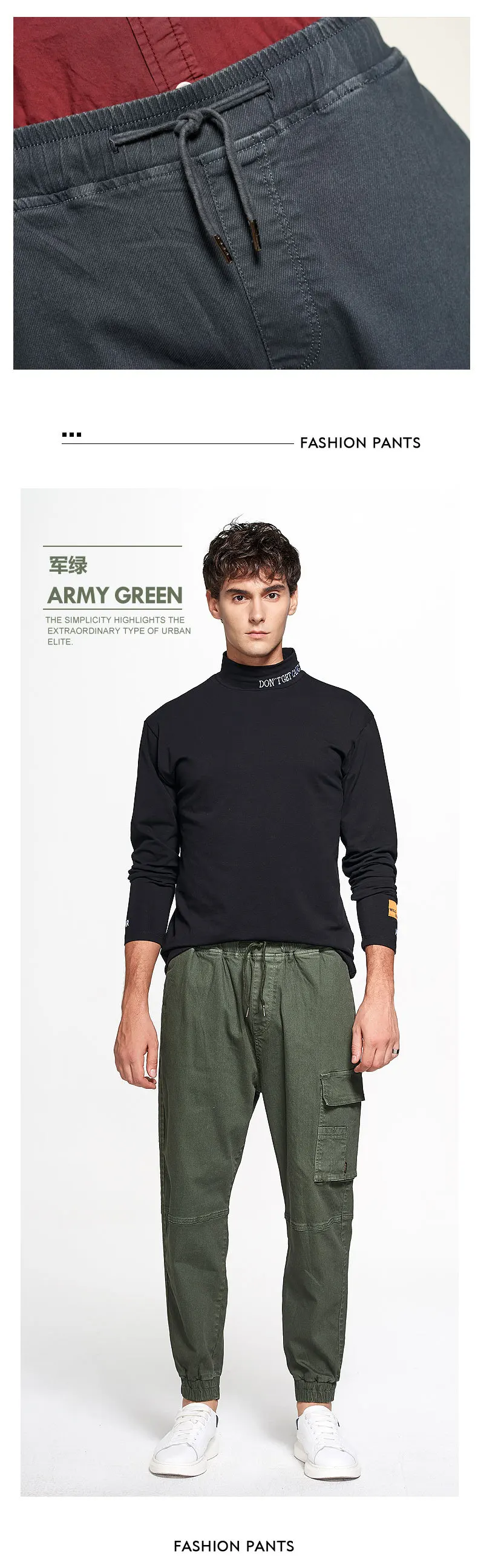 MANVALUE Original European and American Washed Autumn and Winter Men's Overalls Leisure Trousers Rope Tether Cargo Pants