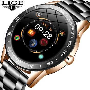 

Fashion Smart Watch Men Waterproof Fitness Tracker Heart Rate Blood Pressure Monitor Pedometer for Android ios Sports smartwatch