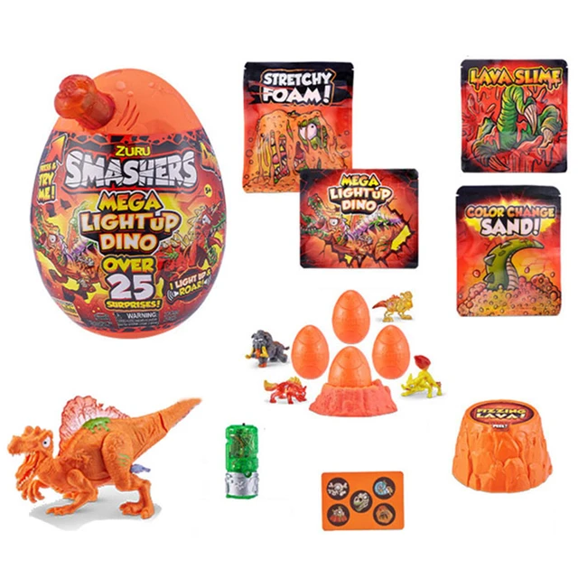 Smashers Jurassic Light-Up Dino Surprise Egg Mini Figure Set