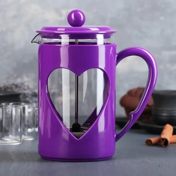 

French press "Compliment", 800 ml, purple