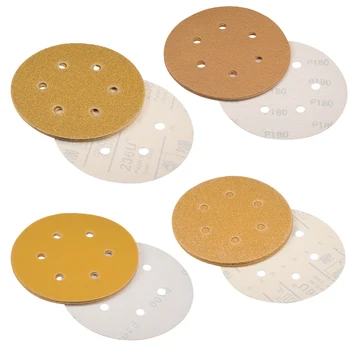

uxcell 6 inch Sanding Discs 6 Holes Hook and Loop Wet Dry Flocking Sandpaper Sander Sand Paper for Random Orbital Sander