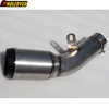 Customized Titanium Alloy Motorcycle Exhaust Muffler Slip-on Demper Escape for S1000RR 2015 2016 Exhaust Muffler with warehouseC Tip