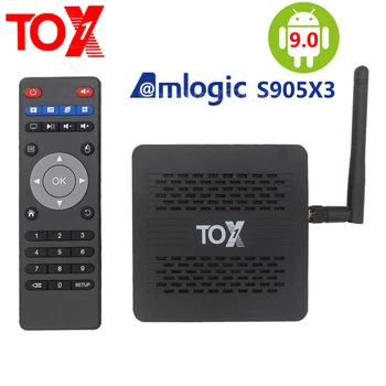 

TOX1 Amlogic S905X3 Smart Android 9.0 TV Box 4GB RAM 32GB ROM 2.4G 5G WiFi Bluetooth 1000M LAN 4K HD Set top Box Youtube