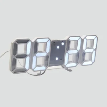 

Creative Led Smart Electronic Clock 3DLED Digital Alarm Clock Multifunctional Wall Clock Desk Clock
