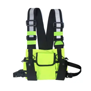 

BD-5044# Men's Chest Bag Reflective Tooling Vest Backpack Function Tactical Vest Multifunctional Outdoor Chest Pack