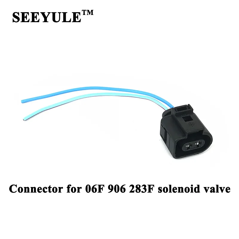 

1pc SEEYULE 06F 906 283F Solenoid Valve Connector Turbo Boost Control Turbocharger for VW Passat Golf AUDI A4 A5 A6 Q5