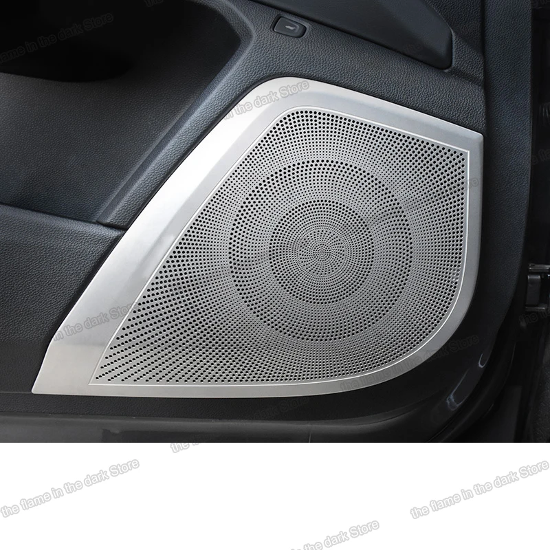 

Lsrtw2017 Stainless Steel Car Inner Door Sound Player Cover Net for Acura RDX 2019 2020 2021 audio Accessories Auto