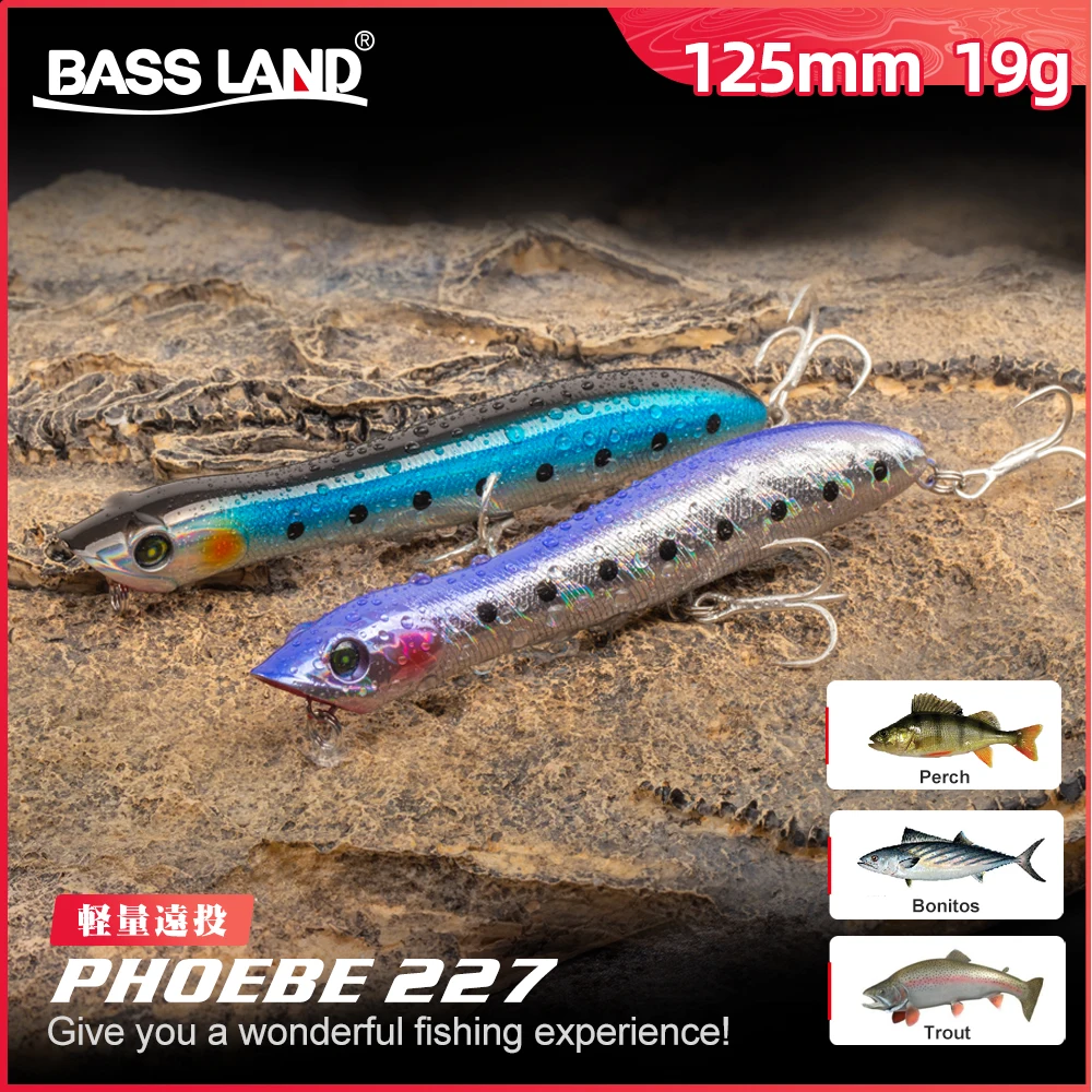 

Fishing lure popper & pencil 125mm 19g Floating Topwater Patchinko 100 Hard Baits wooper popper lures good action wobblers