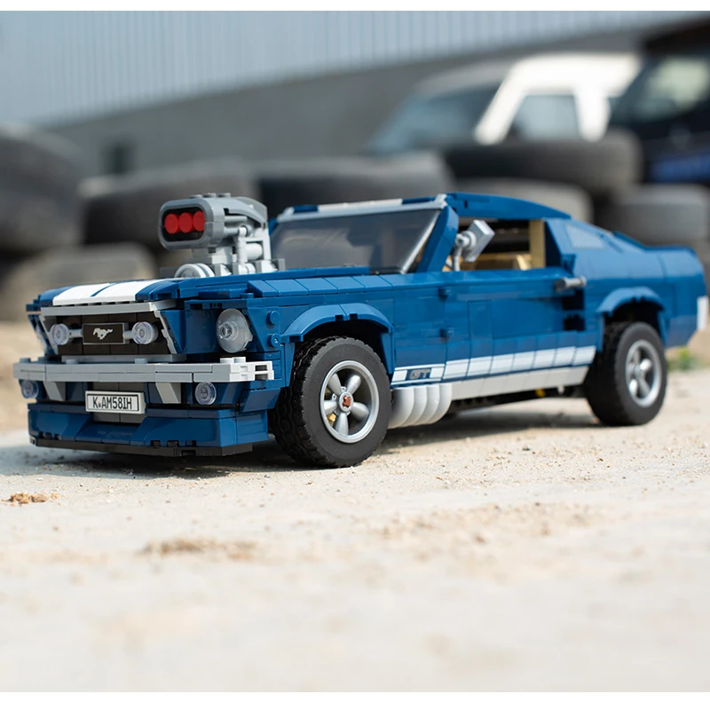 King Bricks Lepinblocks 21047 Mustang Супер спортивный гоночный автомобиль строительные блоки технические игрушки 10265 для детей подарок на день рождения