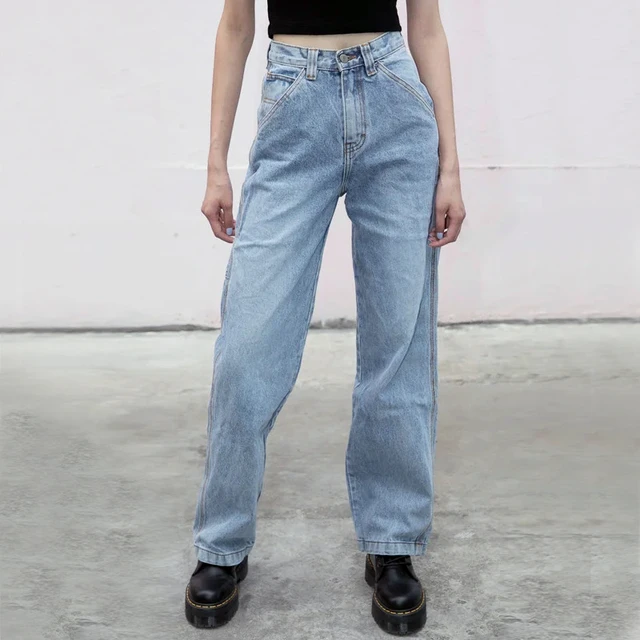 womens high waisted relaxed fit jeans