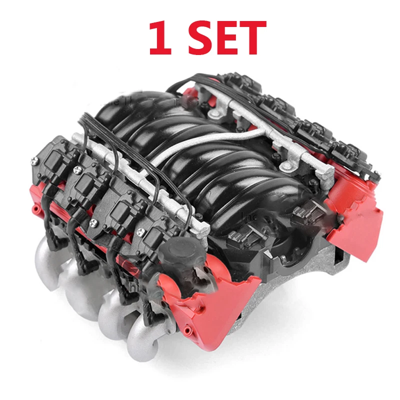 1 セット 1/10 LS7 アルミ合金シミュレートエンジンモータ冷却ファンラジエーター V8 フード熱なしセンス G153S/R rc  車クローラ|パーツ  アクセサリー| - AliExpress