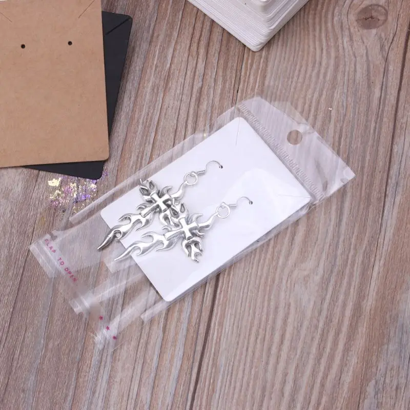 Wholesale Packaging Paper Kraft Blank Tags Earring Cards Necklace Display  Cards With Bag From Etta2014aa, $0.06