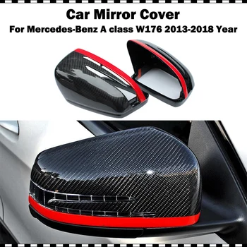 

Red line style carbon fiber rear mirror covers for benz A class A200 A220 A250 2013-2018 year w176 A45 AMG replacment mirror cap