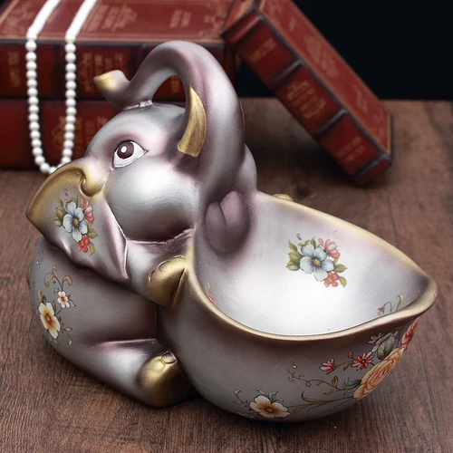Креативные украшения для крыльца Lucky Crafts винный шкаф обувной ключ для шкафа пульт дистанционного управления хранение Маленький слон аксессуары для дома - Цвет: Sitting-F
